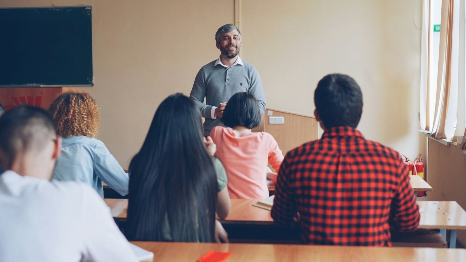Students in a classroom