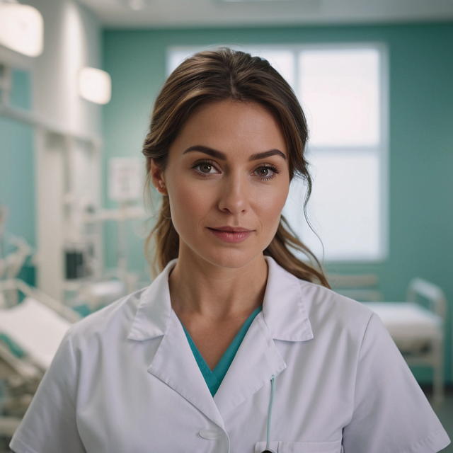 Nurse with a stethoscope, preparing for a healthcare career in Germany