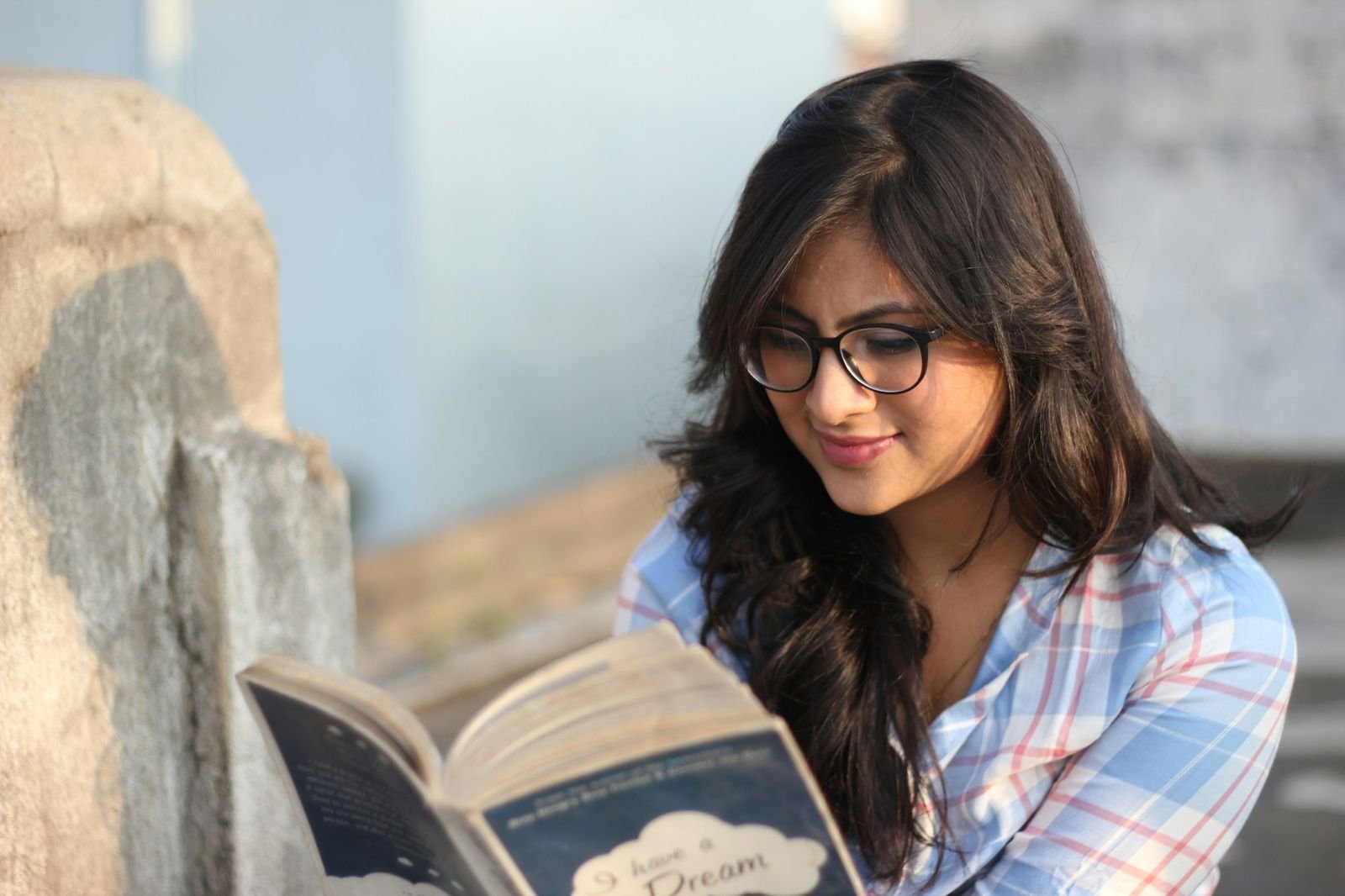 Student studying German